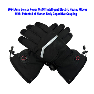 Auto Sensor Switch Men Women Thermal Warm Waterproof Battery Heated Gloves for <b>Skiing</b> Hunting Workout Running Cycling - Product Image 2