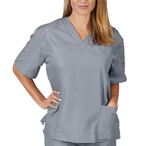 Women's Medical <b>Scrubs</b> Nurse Uniform Top Woven Fabric <b>Scrub</b> <b>Sets</b> for Hospitals OEM Service Available - Product Image 4