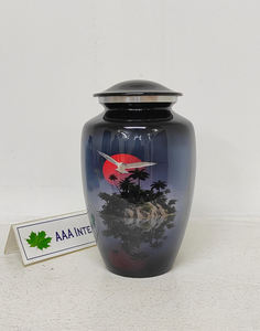 Logo personnalisé acceptable urne commémorative de crémation en aluminium de style américain disponible en vrac - Product Image 6