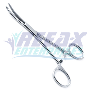 Logo personnalisé REEAX Enterprises' Bonne vente de pinces chirurgicales en acier incurvé faites à la main, la base des instruments chirurgicaux - Product Image 1
