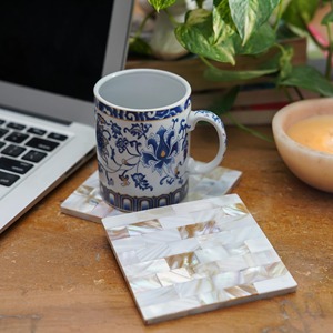 ถาดรองแก้วลายฝังกระดูกสำหรับเครื่องดื่ม - Product Image 6