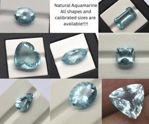 Piedra preciosa de Aguamarina natural en forma de pera de Brasil 9.5X6.5X3.5mm Piedra preciosa suelta para joyería Piedra preciosa de corte de pera facetada - Product Image 6