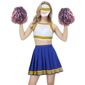 Tendance conception personnalisée strass pom-pom girl uniformes ensembles vêtements en gros pratique porter équipe tenue fournisseur de haute qualité - Product Image 3