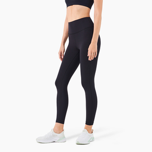 Leggings de yoga à motif solide de hanche de pêche taille haute pour femmes pantalons de fitness longs avec conception sans couture - Product Image 3