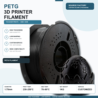 Filament PETG CF 1,75 mm de qualité supérieure pour pièces fonctionnelles durables, qualité constante de lot à lot, fourni par une usine fiable