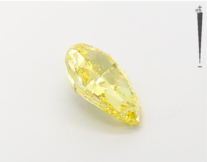 Diamante Amarillo de Laboratorio con Corte Pera de 1.20 Ct, Claridad VS1, Certificado IGI, Suelto para Joyería - Product Image 5