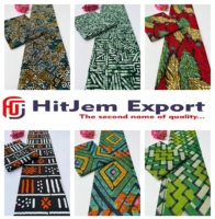 Tissu en coton imprimé africain de qualité supérieure Ankara, vente en gros, fabricant de textiles sur mesure OEM ODM, mode traditionnelle Hitjem Export