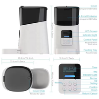 Mangeoire intelligente pour chiens Distributeur automatique de nourriture pour chiens Mangeoire pour chats, mangeoire intelligente pour chats, chiens, lapins et autres animaux de compagnie, capacité de 6L