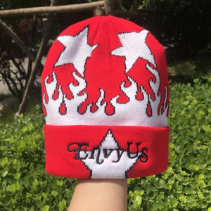 High Quality Acrylic <b>Beanie</b> Knitted Jacquard Winter <b>Satin</b> <b>Lined</b> Blank <b>Beanies</b> With Custom Logo Embroidery <b>Beanie</b> Hats - Product Image 4