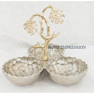 Bol de table de conception de qualité supérieure martelé cuisine fruits secs et collations bol de service pour les événements de mariage décor cadeau - Product Image 4