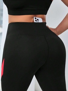 <b>Women's</b> Breathable Quick Dry High Elastic Waist Gym Fitness <b>Leggings</b> Fashionable Seamless Casual Workout Wear on Sale - Product Image 4