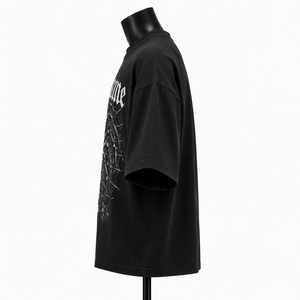 เสื้อยืดพิมพ์ลายกราฟิกโกธิคขนาดใหญ่พิเศษสำหรับผู้ชาย ผ้าคอตตอนหนานุ่ม สไตล์สตรีทแวร์ - Product Image 4
