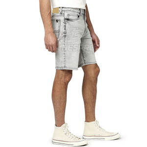 กางเกงยีนส์ขาสั้นสำหรับผู้ชายกางเกงออกกำลังกายขาสั้นผ้าฝ้าย100% ระบายอากาศได้ดีแห้งเร็ว - Product Image 4