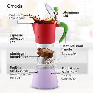 Cafetière électrique personnalisée en aluminium, ensemble de cafetière, cafetière à expresso à induction pour cuisinière, cafetière italienne en aluminium - Product Image 3