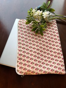 Housse pour ordinateur portable matelassée en coton de luxe faite à la main moderne Vintage Booti étanche écologique Durable utilisation quotidienne bureau d'affaires - Product Image 3