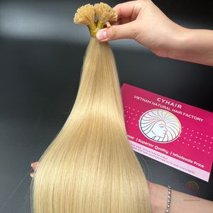 Venta al por mayor de fábrica 100% Extensiones de cabello humano Cutícula saludable Cabello alineado Punta plana Extensión de cabello de alta calidad - Product Image 6