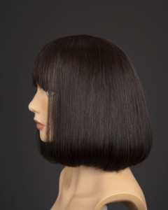 Extensions de cheveux naturels vietnamiens, couleur naturelle, sans nœuds, sans perte, perruques courtes à frange, Remy, sans produits chimiques - Product Image 2