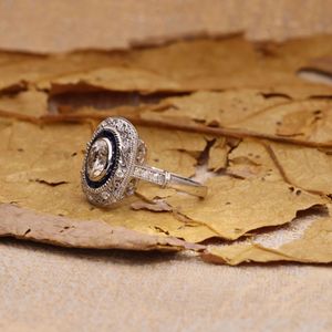 Anillo de Compromiso con Diamante Cultivado en Laboratorio, Estilo Único, para Mujer, en Oro Blanco y Oro Rosa, por RITZIN - Product Image 1