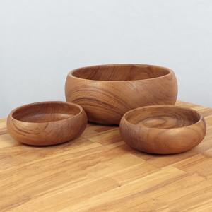 Ensemble de bols à smoothie en bois, best-seller, meilleur prix, vaisselle solide, bols de cuisine, vente en gros d'usine - Product Image 1