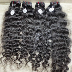 Extensiones de pelo ondulado y rizado de 20 pulgadas, pelo Remy indio de alta calidad - Product Image 1