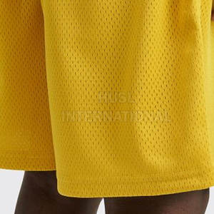 Pantalones cortos de malla de talla grande personalizados de verano para hombre, pantalones cortos informales transpirables de buena calidad para hombre, pantalones cortos de verano para correr, pantalones cortos de malla para Fitness - Product Image 6