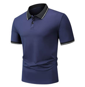 Service OEM, logo personnalisé, tricot solide respirant pour t-shirts avec poche, polyester/coton, impression personnalisée pour hommes - Product Image 2