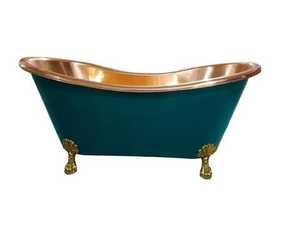 อ่างอาบน้ำทองแดงแบบลอยตัวสำหรับโรงแรม พร้อมดีไซน์ตกแต่งและขัดเงา - Product Image 3