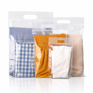 Bolsas con Cierre Hermético Ecológicas al por Mayor con Asa, Bolsas <span class=keywords><strong>de</strong></span> PVC, EVA, PE Reutilizables para Empacar Ropa, Bolsa con Cierre Hermético para Empacar - Product Image 2