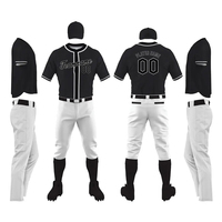 Couleur personnalisée Baseball Uniforme Femmes Softball Jersey Pantalon Veste Chapeau Offres Hommes Bouton Complet Chemise Équipe Uniforme