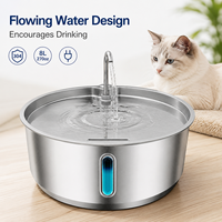 8L Steckbarer Katzenbrunnen mit großer Kapazität, automatischer Wasserspender für mehrere Katzen und Hunde, OEM ODM