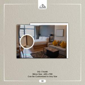 Designer Bathroom Vanity <b>Mirror</b> with <b>Led</b> with clear reflection for Modern Interior spaces from India - Product Image 1