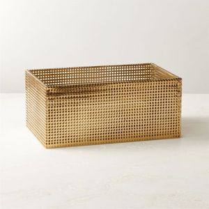Cesta de almacenamiento para el hogar pequeña con forma cuadrada de cubo de Metal de alta calidad con forma personalizada moderna de lujo - Product Image 6