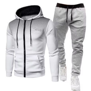 Venta al por mayor de chándal sublimación personalizado de poliéster de talla grande con cremallera Conjunto de jogging Unisex entrenamiento de fútbol casual chándal para hombres - Product Image 5
