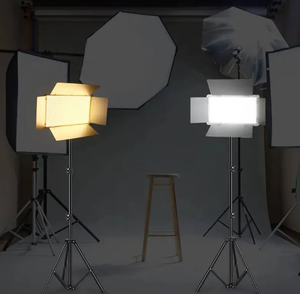 brand new Portable Foldable LED <b>Panel</b> <b>Light</b> Stand Fill <b>Light</b> Box for Studio Live Streaming Makeup Photo Video - Product Image 1