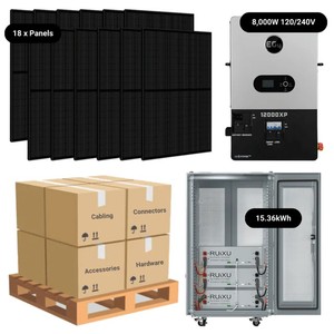Système solaire domestique complet 7,3 kW EG4 FlexBOSS21 MPPT 20,48 kWh 28,6 kWh Batterie au lithium 18 panneaux solaires 410 W - Product Image 5