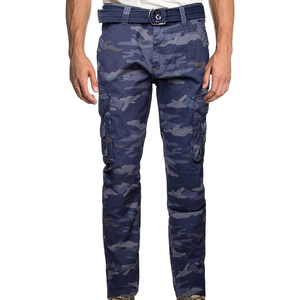 Pantalones cargo de camuflaje de algodón para hombre, de longitud completa, con bolsillos utilitarios de ajuste relajado respetuosos con el medio ambiente y tela transpirable - Product Image 4