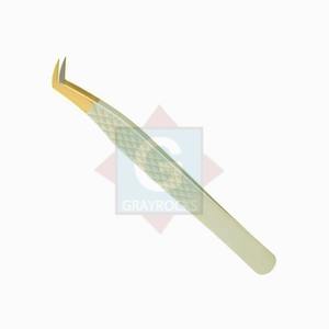 Pinzas de extensión de pestañas de la mejor calidad Pinzas injertadas de pestañas de belleza de acero inoxidable - Product Image 3