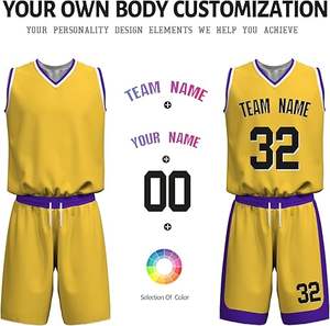 Ensembles d'uniformes de basket-ball légers et respirants, grande taille, couleur personnalisée, haute qualité, 100% polyester pour hommes adultes - Product Image 6