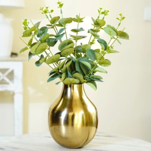 Antique inspired metal <b>vase</b> <b>for</b> classic home <b>decor</b> vintage floral centerpiece and room styling - Product Image 5