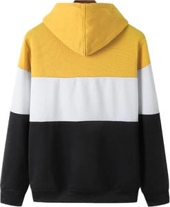 Sweat-shirt à capuche pour homme en polaire respirant en polyester/coton à manches longues, personnalisable - Product Image 2