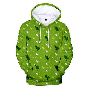 Sudadera Térmica Unisex de Invierno con Colores Navideños, Estilo Urbano, Sudadera Larga con Capucha, 100% Algodón, Diseño Personalizable y Ecológico - Product Image 1