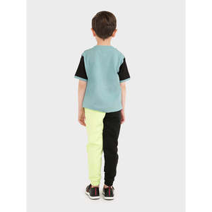 AVEAH Pantalon de jogging décontracté 100 % coton, coupe droite, léger et tendance, avec logo personnalisable, taille XL, surpiqûres colorées - Product Image 4