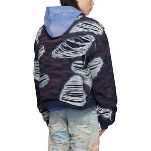 Veste en jean classique à points contrastés en coton avec décoration à boutons Veste en jean respirante pour hommes pour l'hiver, l'automne, l'été et le printemps - Product Image 5