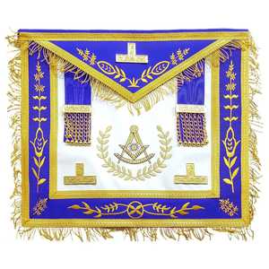 Tablier Regalia classique avec surface lisse et détails fins et garniture décorative conçu pour l'uniforme de cérémonie et les fonctions rituelles - Product Image 1