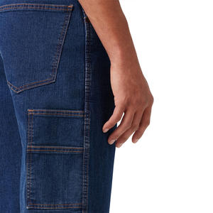 Pantalones cortos de mezclilla de verano de algodón transpirable personalizados para hombre, ropa de calle bordada, diseño de logotipo OEM, Etiqueta Privada, cristal personalizable - Product Image 5