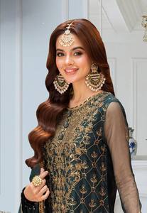 Latest New Pakistani 3-Piece Chiffon Collection for Women Best Quality Bridal Party Wear Salwar Kameez Customized Color - Product Image 4