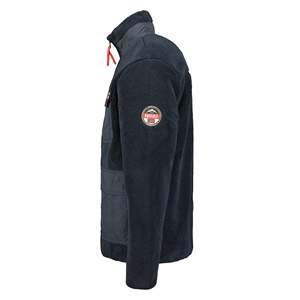 Veste polaire à fermeture éclair avec poches supplémentaires pour hommes, vêtements décontractés de luxe pour l'hiver, veste respirante avec logo personnalisé, vente en gros - Product Image 4