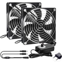 Ventilateur de refroidissement OCOCOO haute pression statique 120 mm, ventilateur de radiateur DC 2 broches haute vitesse pour système de refroidissement liquide de serveur IA/GPU