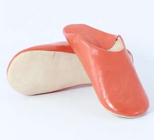 Babouches marocaines en cuir pour femmes, antidérapantes, légères, faites à la main, pour un usage quotidien, multicolores, toutes tailles – Blanc - Product Image 2