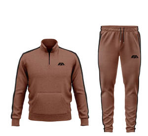 ชุดวอร์มผ้าฝ้ายขนแกะสำหรับวิ่งชุดออกกำลังกายแบบลำลองชุดครอปไซส์ใหญ่ชุดออกกำลังกาย100% ผลิต - Product Image 3